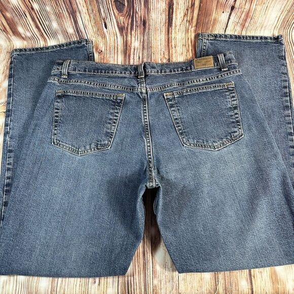 Vintage Y2K Old Navy BOOT CUT Size 16 Blue Mid Rise Jeans Denim Pants 36x31 - Picture 3 of 10